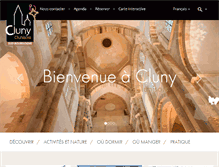 Tablet Screenshot of cluny-tourisme.com